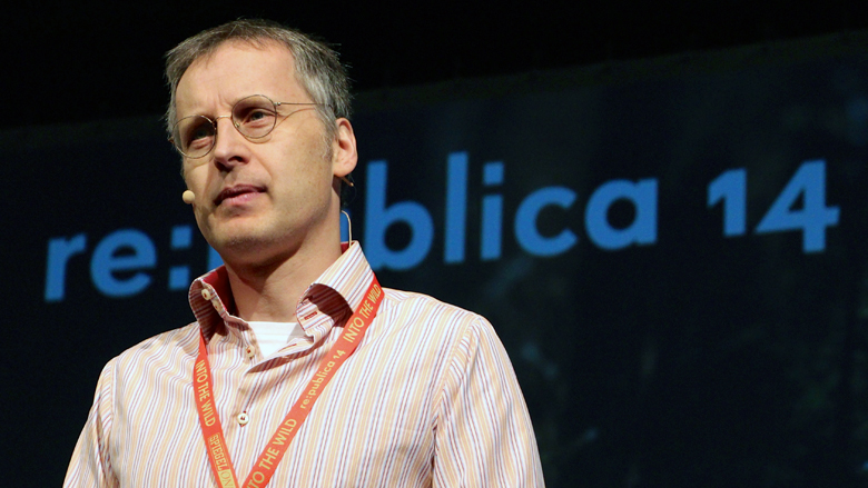 Viktor Mayer-Schönberger vom Oxford Internet Institute auf der re:publica 2014. © Jakob Steinschaden